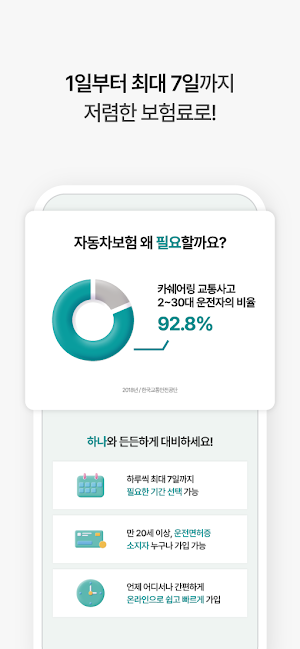 PD 원데이자동차보험 일일자동차보험 하나손해보험 Screenshot 3