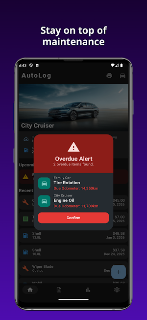 AutoLog: Vehicle Manager Screenshot 3