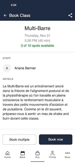 Yoga Club - Montreal Screenshot 2