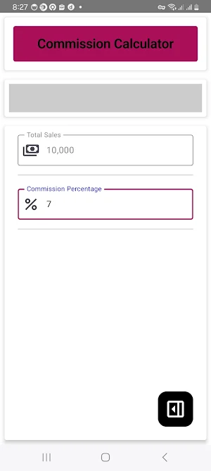 Commission Calculator Screenshot 3