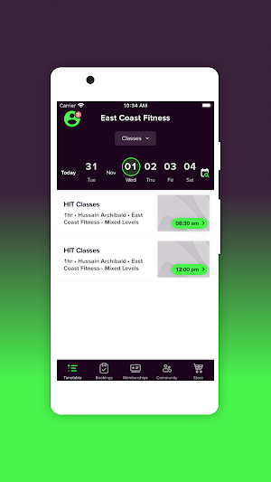 East Coast Fitness Screenshot 2