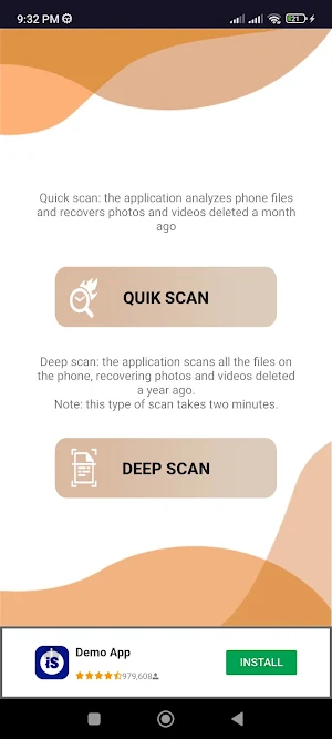 recover deleted photos & video Screenshot 1
