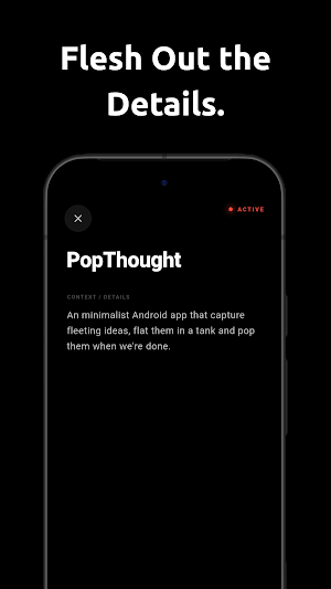 PopThought - Idea Tracker Screenshot 1