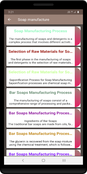 Soap manufacture Screenshot 0