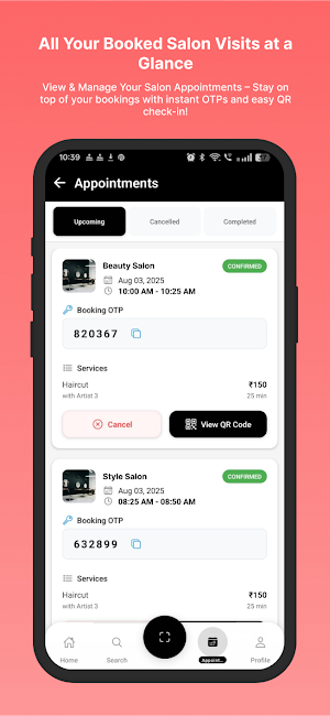 Make My Glow:Salon Booking App Screenshot 3