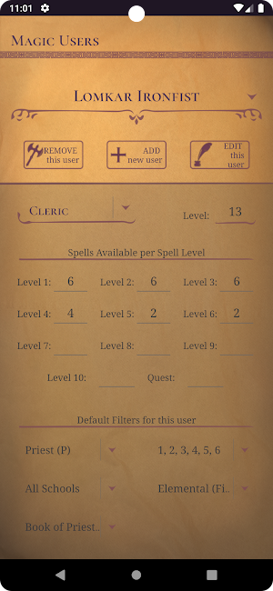 AD&D 2e Spellbook Enhanced Screenshot 1