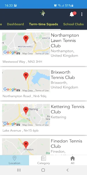 Northampton Tennis Coaching Screenshot 1