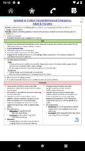 Central Arizona EMS Guidelines Screenshot 2