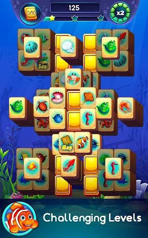 Underwater Mahjong - Classic Tiles Journey 2020 Screenshot 1