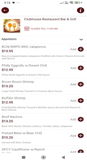 Clubhouse Bar & Grill Screenshot 3