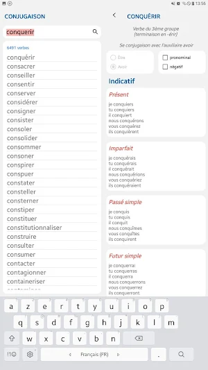 Je Conjugue - French verbs conjugation 🇫🇷 Screenshot 0