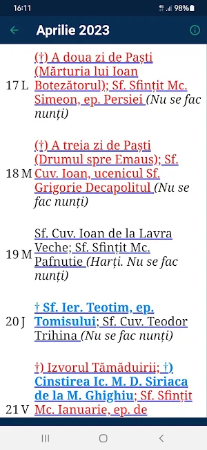 Calendar Creștin Ortodox 2023 Screenshot 2