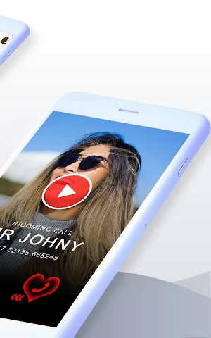 Incoming Call Screen with Video Ringtone Screenshot 1