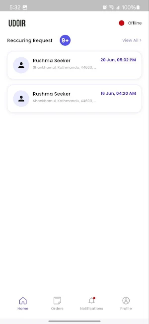 Udoir - Service Provider Screenshot 2