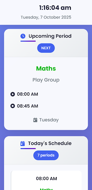 Schools Timetable Screenshot 3