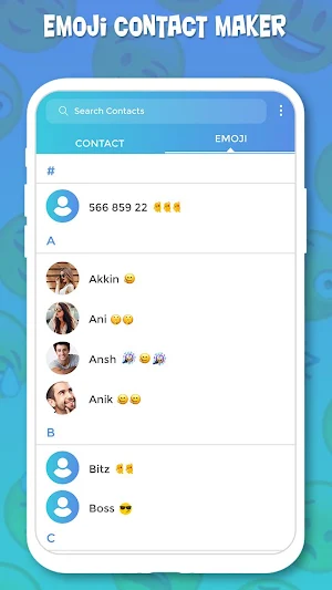 Emoji Contact Maker : Animoji maker Screenshot 1