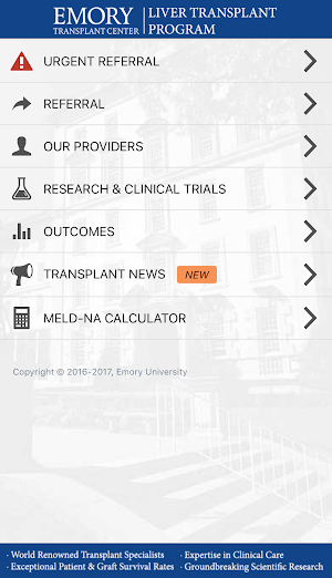 Emory Liver Transplant Screenshot 0