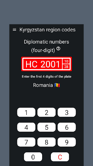 Region codes of Kyrgyzstan Screenshot 3