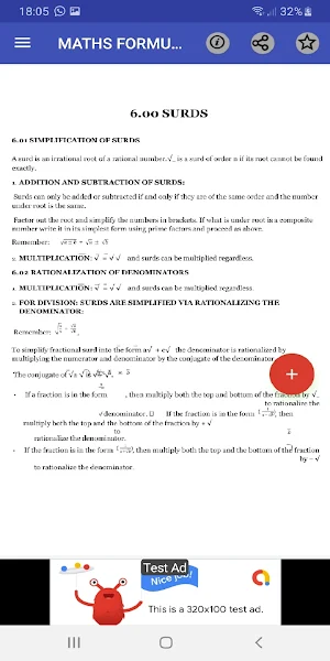 Mathematics formula: form 1 - 4 maths formulae Screenshot 2