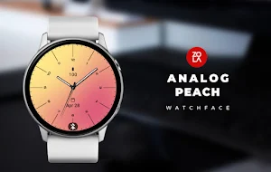 Analog Peach Watch Face Screenshot 0