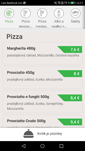 Lombardi Pizza Bratislava Screenshot 2