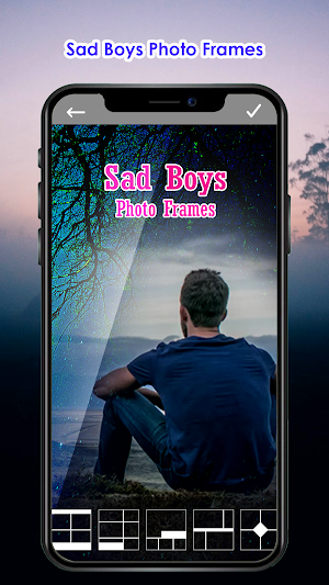 Sad Boys Photo Editor Frames Screenshot 1