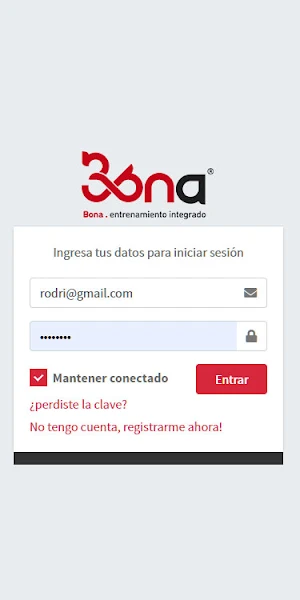 BONA ENTRENAMIENTO INTEGRADO Screenshot 0
