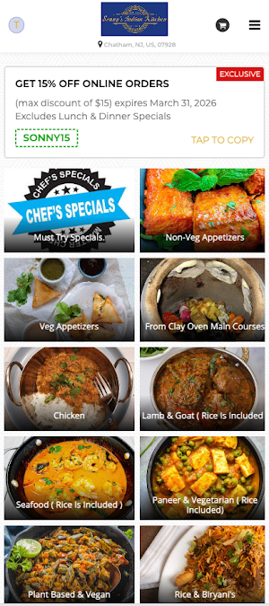 Sonny’s Indian Kitchen Screenshot 0