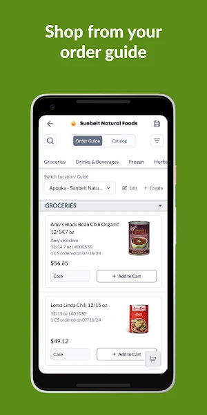 Sunbelt Natural Foods Screenshot 1