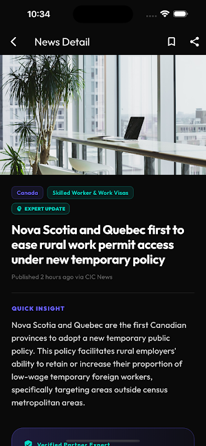 NaviBound: Immigration News Screenshot 2