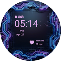 Neon Circuit Flow