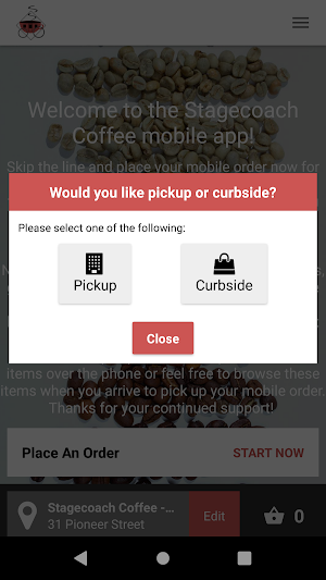 Stagecoach Coffee Screenshot 2