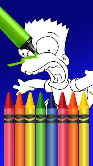 Bart Art Coloring Book Screenshot 1