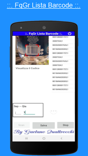 FqGr Lista Barcode Screenshot 2
