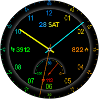 Analog HUASI URX110 Watch face