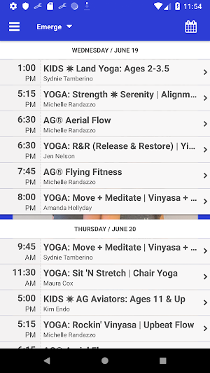 Emerge Yoga & Wellness Screenshot 2