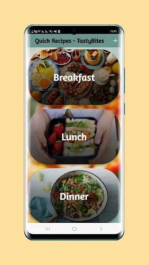 Quick Recipes - TastyBites Screenshot 1