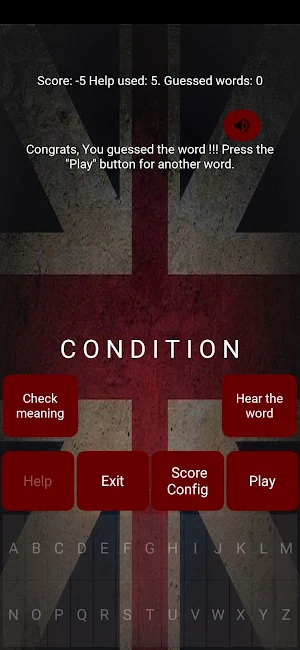Guess The English Word Game Screenshot 1