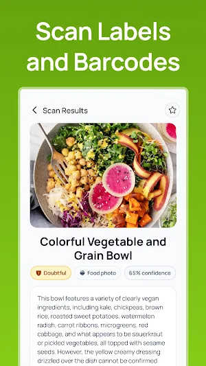 Vegan Check: Food Scanner Screenshot 1