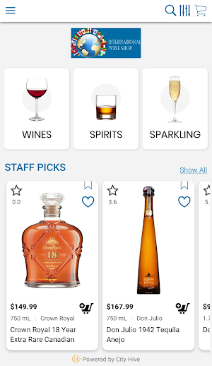 International Wine Shop Screenshot 1