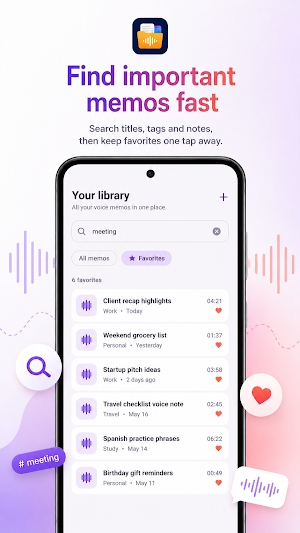 Voice Memo Organizer: Recorder Screenshot 3