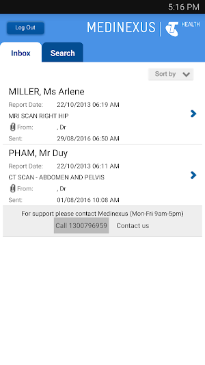 Medinexus Mobile Screenshot 1