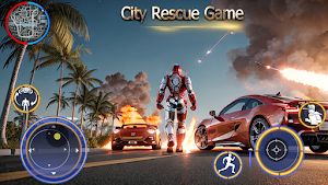 Iron Superhero : Flying Robot Screenshot 1