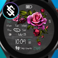 BFF63- Blackboard Art Flower
