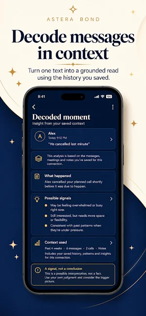Astera Bond: Relationship AI Screenshot 2
