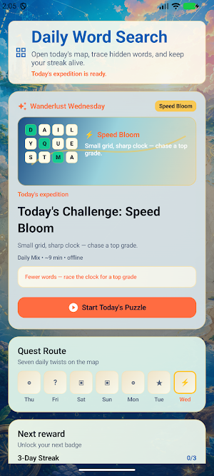 Daily Word Search Puzzle Screenshot 0