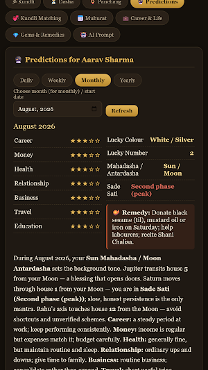 Jyotish Guru: Kundli & Dasha Screenshot 2