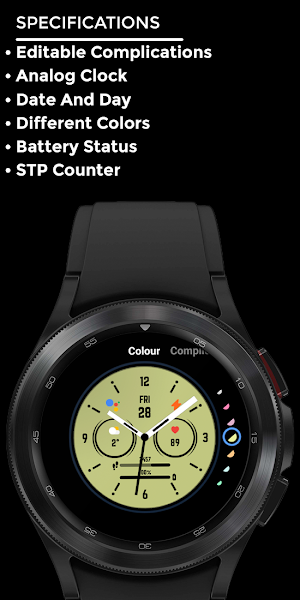 Nighty Analog 16 - watch face Screenshot 3