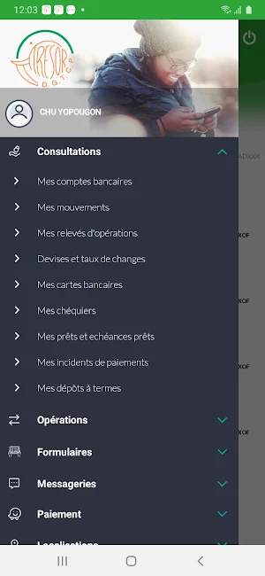 Banque du Trésor Mobile Screenshot 2