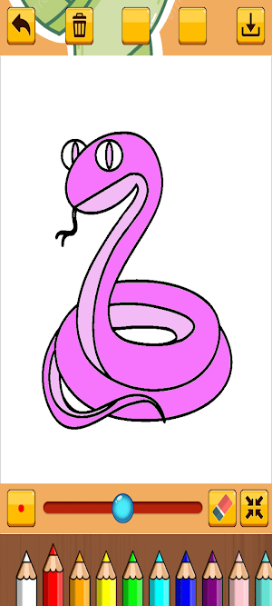 Coloring Cute Reptiles Screenshot 3